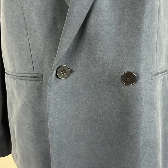 Theory Raen Silk Double Breasted MenswearBlazer